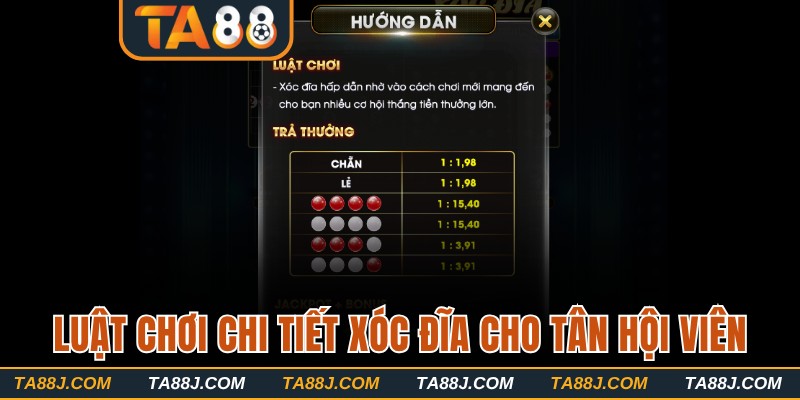 Hướng dẫn luật chơi xóc đĩa dành cho tân hội viên